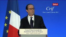 Hollande au dîner du Crif : « Français juifs, vous êtes chez vous ici »