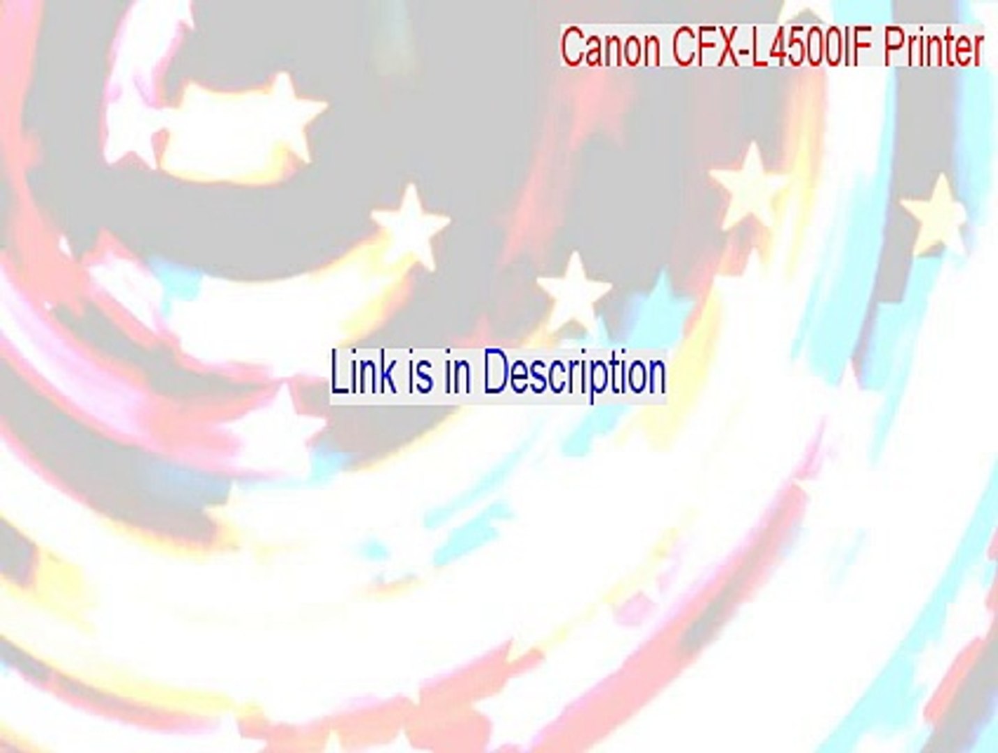 ⁣Canon CFX-L4500IF Printer Serial (Canon CFX-L4500IF Printer)