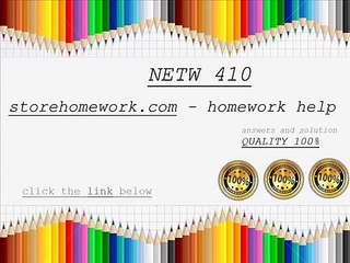 NETW 410 Week 2 iLab