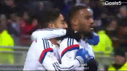 Lacazette A Goal Lyon 1 - 0 Nantes Ligue 1 22-2-2015
