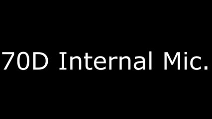 Testing 70D Internal mic and Sony ECMCS3