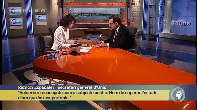 TV3 - Els Matins - Espadaler: La consulta interna d'Unió Democràtica no es fa per comptar indepe