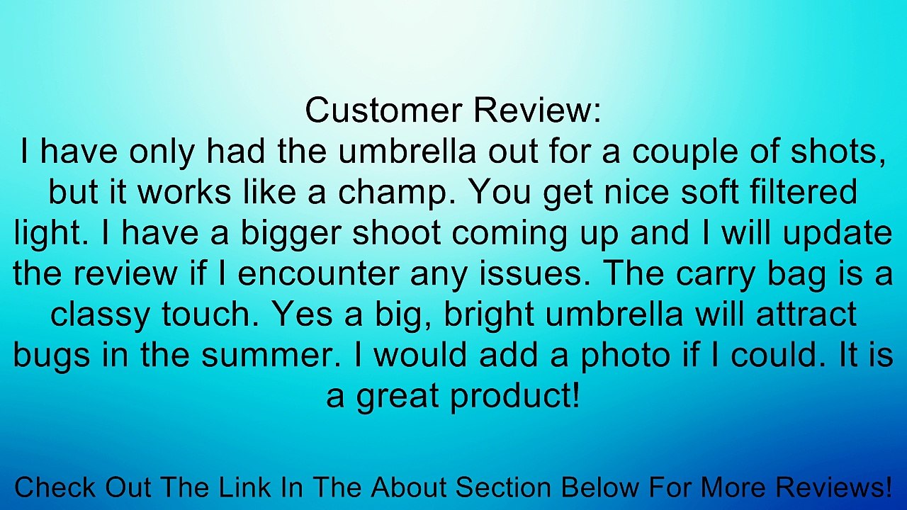 Westcott 4632 7-Feet White Diffusion Parabolic Umbrella Review