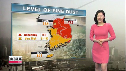 High level of fine dust continues