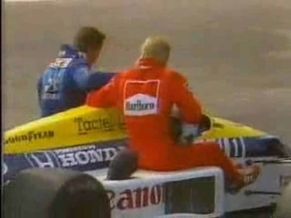 Nelson Piquet giving a Lift - Mexico '86