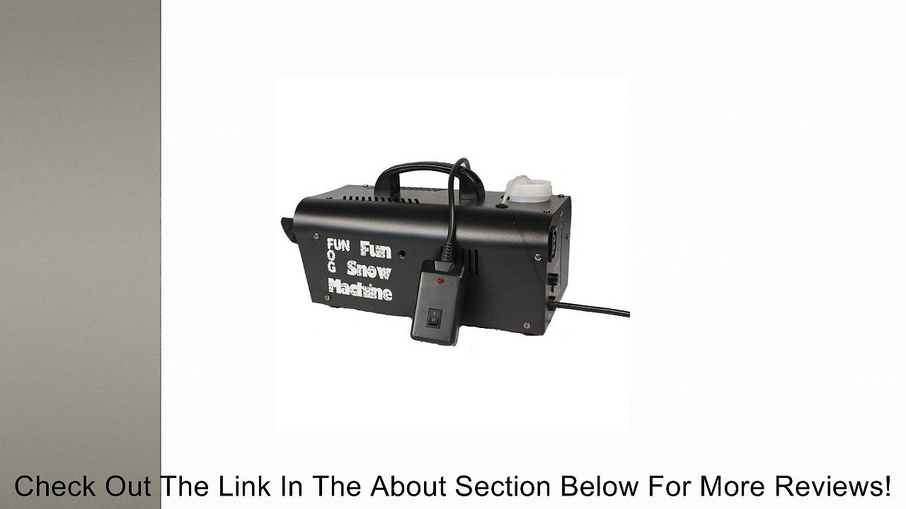 Froggys Fog - 600 Watt Snow Flake Machine for Outdoor or Indoor Use - Party Theatrical Snow Machine Review