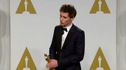 Eddie Redmayne at Oscars Press Room