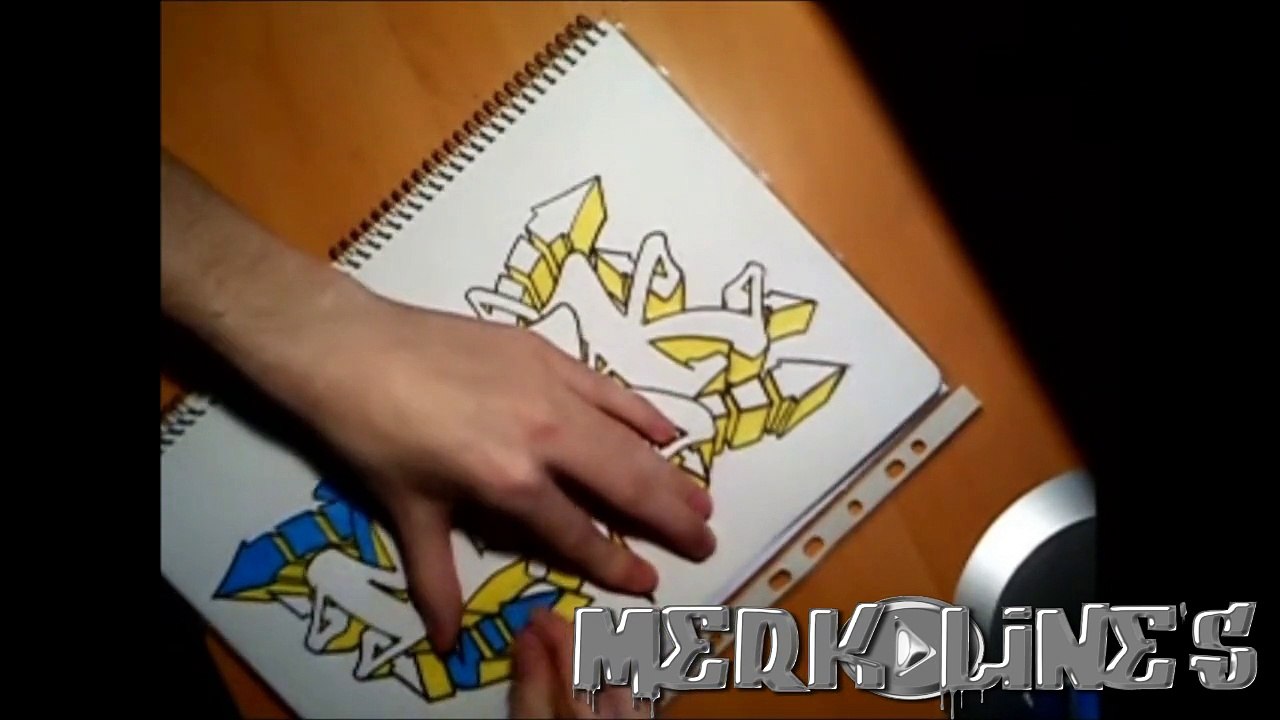 Graffiti on Paper "Merk"