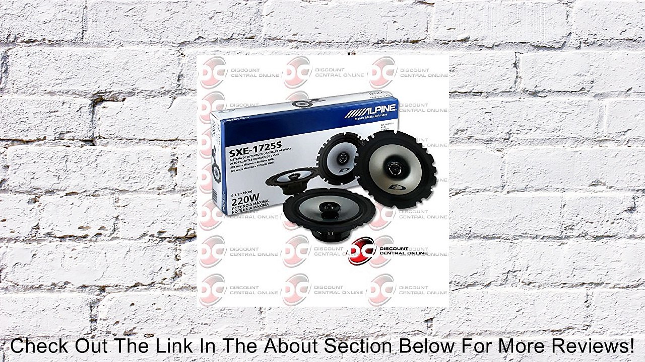 Alpine 6.5 2 way Car Audio Speakers Review