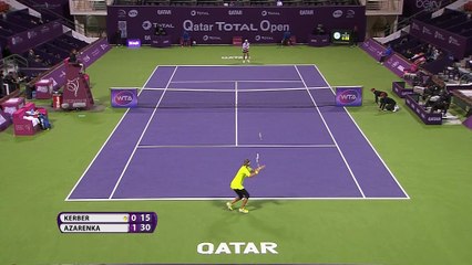 Download Video: WTA Doha - Azarenka se deshace de Angelique Kerber