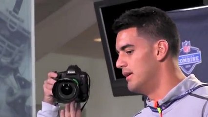 Marcus Mariota at the NFL Draft Combine