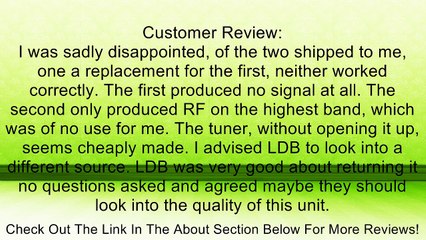 RF SIGNAL GENERATOR, TSG17 Review