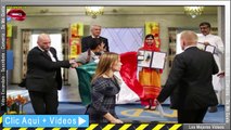 Joven Mexicano INTERRUMPE entrega del Nobel de la Paz a Malala Yousafzai Ingresando con Bandera de Mexico