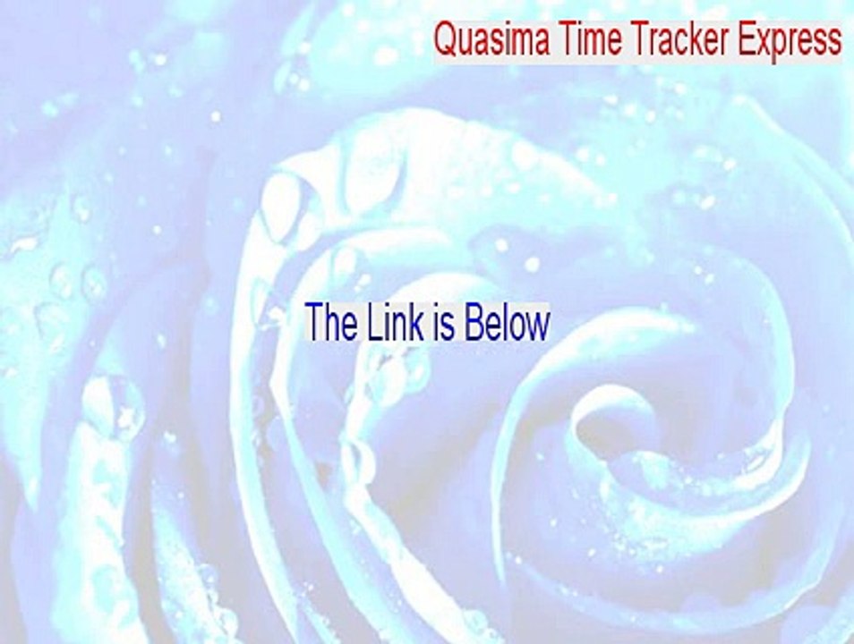 Quasima Time Tracker Express Cracked - Instant Download (2015)