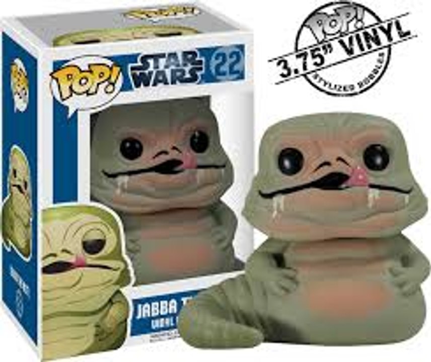 Star Wars Pop Vinyls Collection - Slave Leia, Jabba the Hutt, Bossk, Queen Amidala