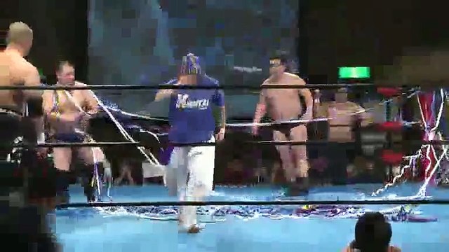 Ricky Fuji, Yoshihiro Horaguchi, Kotaro Yoshino & Tearan Shisa vs. Saburo Inematsu, Daigoro Kashiwa, Ryuichi Sekine & Kotaro Nasu (KAIENTAI Dojo)