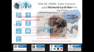 SVB-DC-436M- Color Camera with Memory Card Slot (0.3Mpixels)