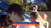 Rafa Nadal signing autographs after practice