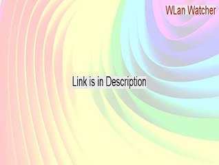 WLan Watcher Cracked (wlan watcher nirsoft)