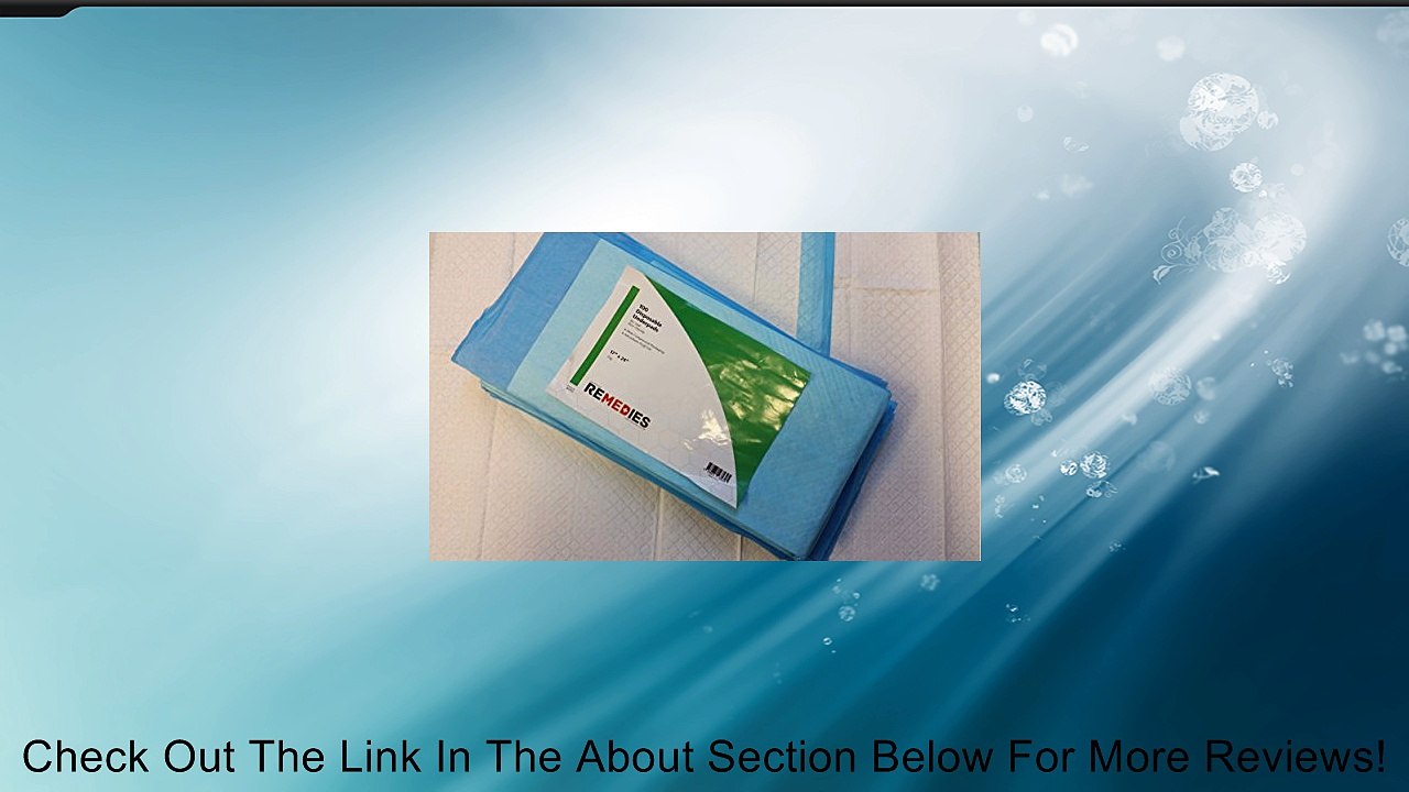 Remedies Disposable Underpad, 17 inches X 24 inches 22g, 100 Count Review