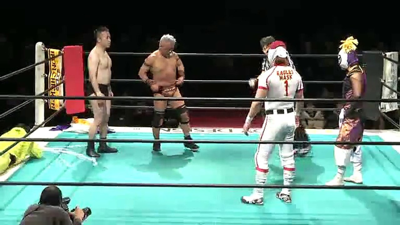 Kesen Numajiro & Kinya Oyanagi vs. Kenbai & Eagles Mask (Michinoku Pro)