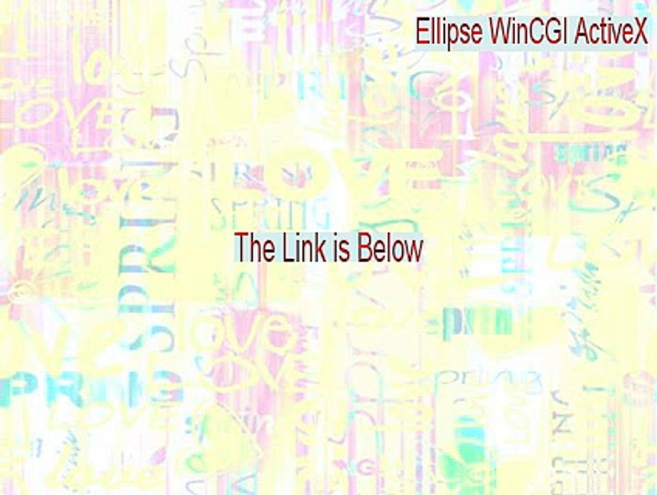 Ellipse WinCGI ActiveX Crack (Free Download)
