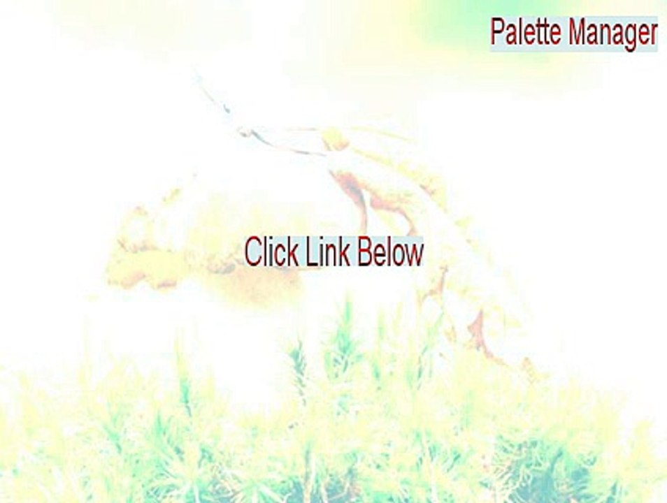Palette Manager Free Download [Instant Download]