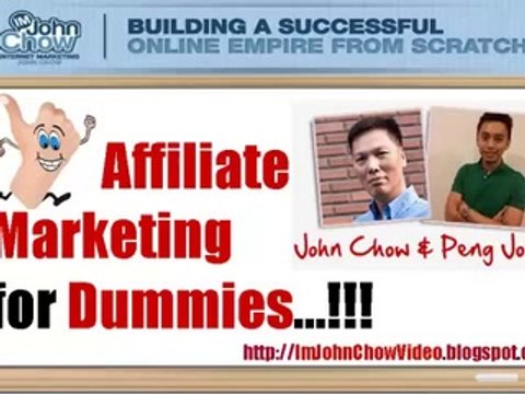 Affiliate Marketing For Dummies IM John Chow Review is a new internet marketing course for dummies