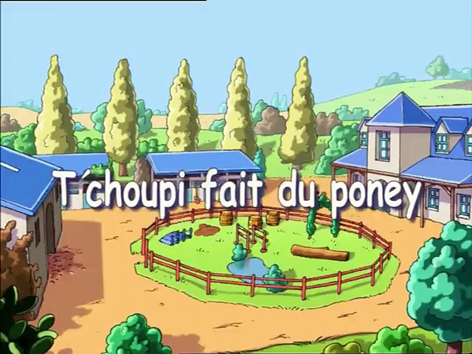 Tchoupi fait du poney