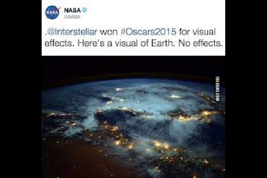 NASA Jumps On Interstellar Win The Oscars