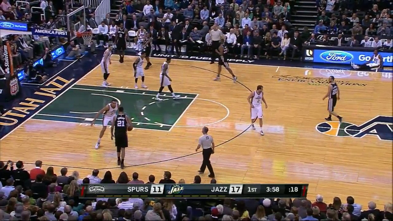 Rudy Gobert enchaîne les contres et les alley oops face aux Spurs !