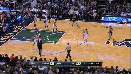 Rudy Gobert enchaîne les contres et les alley oops face aux Spurs !