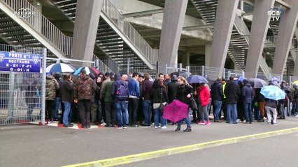 Les bleus déjà en masse pour l'ouverture de la vente des billets #BastiaCapitale