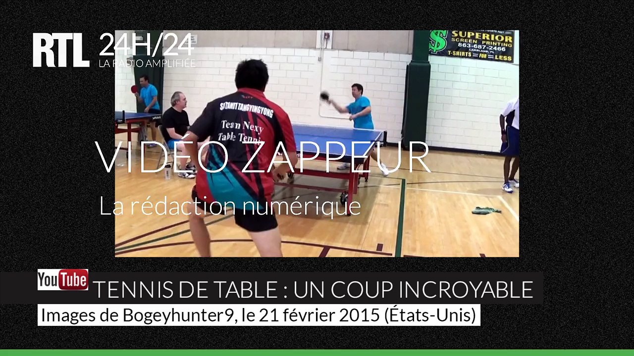 Tennis de table : un spectaculaire coup dans le dos