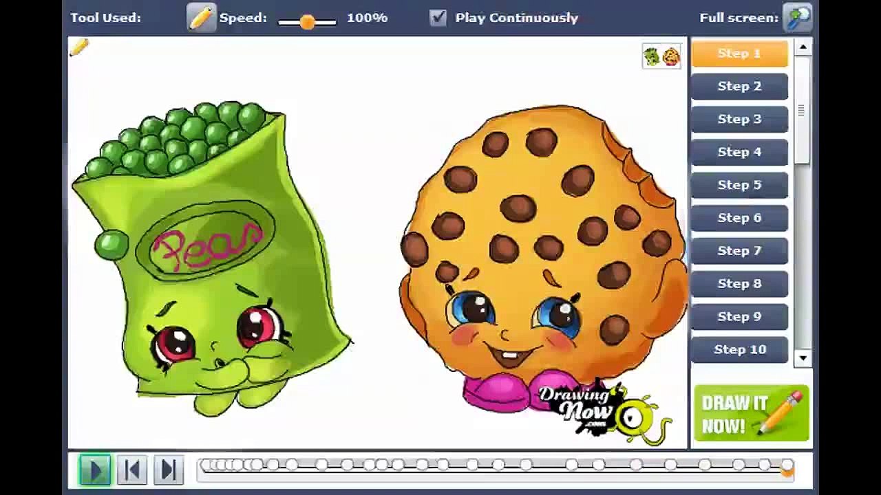 How to draw Shopkins