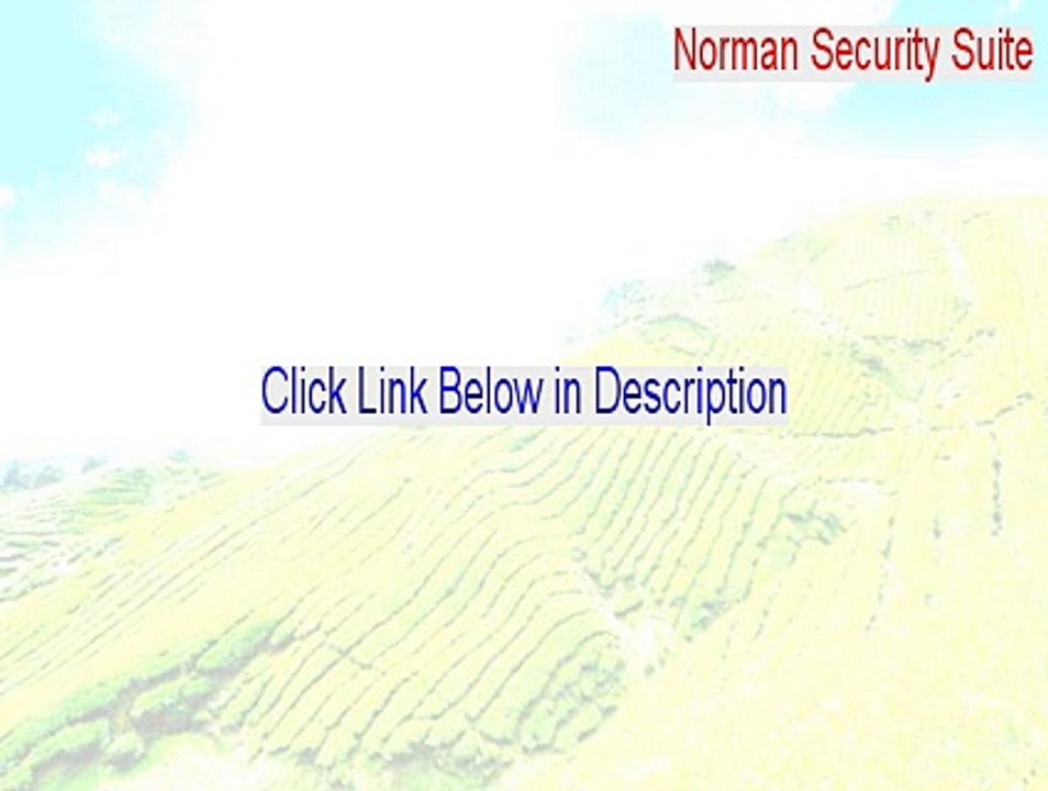 Norman Security Suite (32-bit) Serial (Download Here 2015)