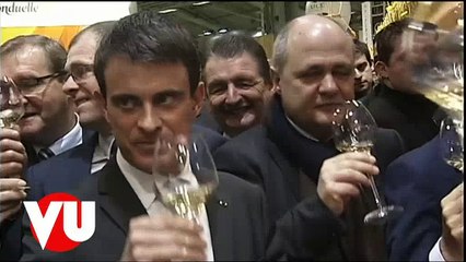 Manuel Valls et Stéphane Le Foll au salon de l'Agriculture