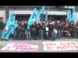Napoli - Rischio licenziamento, nuova protesta dei lavoratori di Accenture (23.02.15)