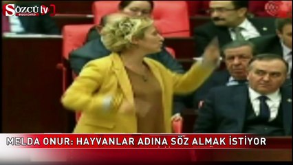 ''Hayvanlar adına söz almak istiyorum''