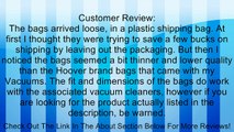 Hoover Platinum HEPA Bags: 4 Q bags & 4 I Bags Review