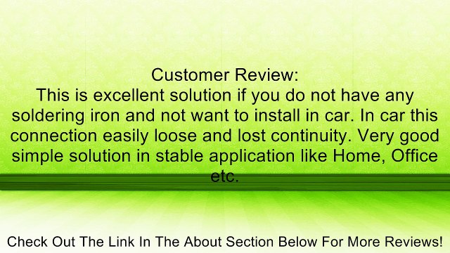 AVAWO 5pcs Connector Adapter Cable(Fit SMD 3528 Waterproof Single Color) - 8mm Strip to Strip - Five Pack Review