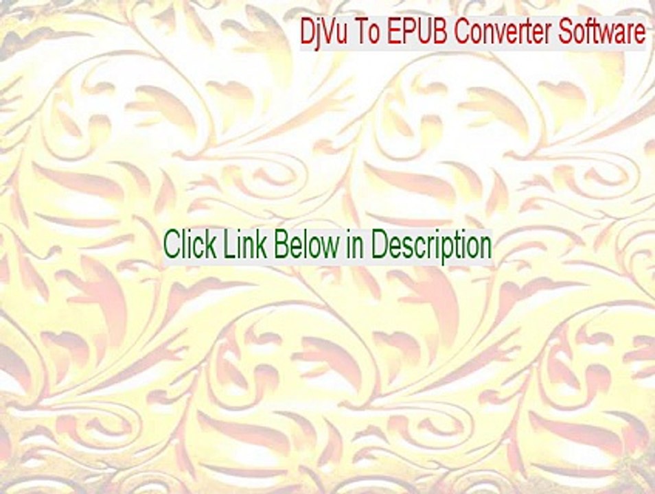 DjVu To EPUB Converter Software Full Download - Instant Download [2015]