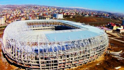 Türkiye'nin ilk ekolojik stadında sona doğru