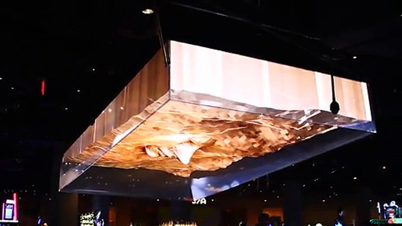 Ecran 3D impressionnant au Center Bar à Las Vegas