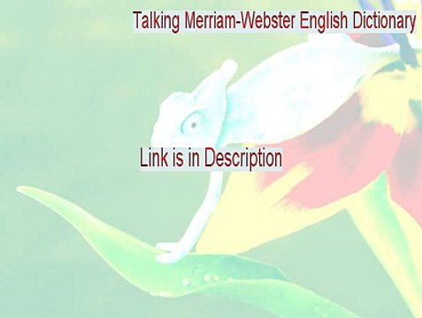 Talking Merriam-Webster English Dictionary Serial - Talking Merriam-Webster English Dictionary 2015