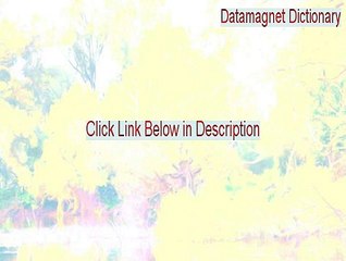Datamagnet Dictionary Cracked (Download Here)