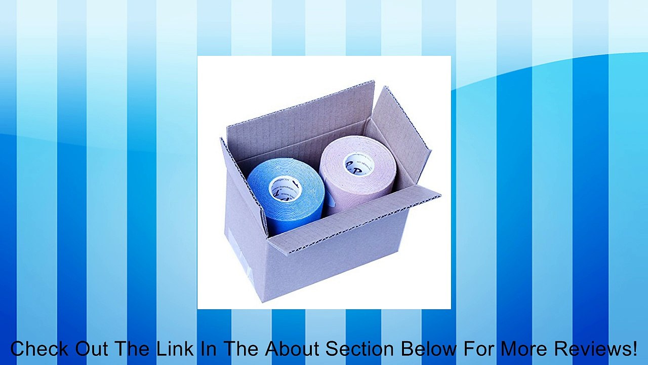 Generic Kinesiology Kintape 2" W X 16.4' L X 4 Rolls (Set of 4 , Black + Beige + Pink + Light Blue , Instruction Inside) Review