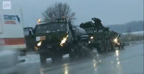 Военная колонна "Торнадо" рядом с украинской границей