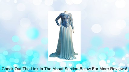 ReliBeauty Women's Princess Elsa Dress Costume (X-Large, Light Blue) Review