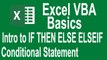 Excel VBA Basics!If then else intro (Tutorial # 8 | VBA Basics for Beginners)